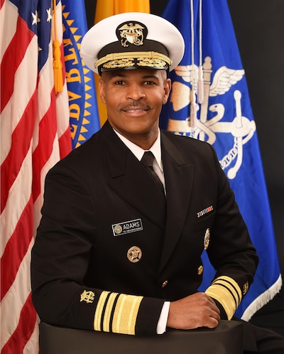 Dr. Jerome Adams' official portrait.
