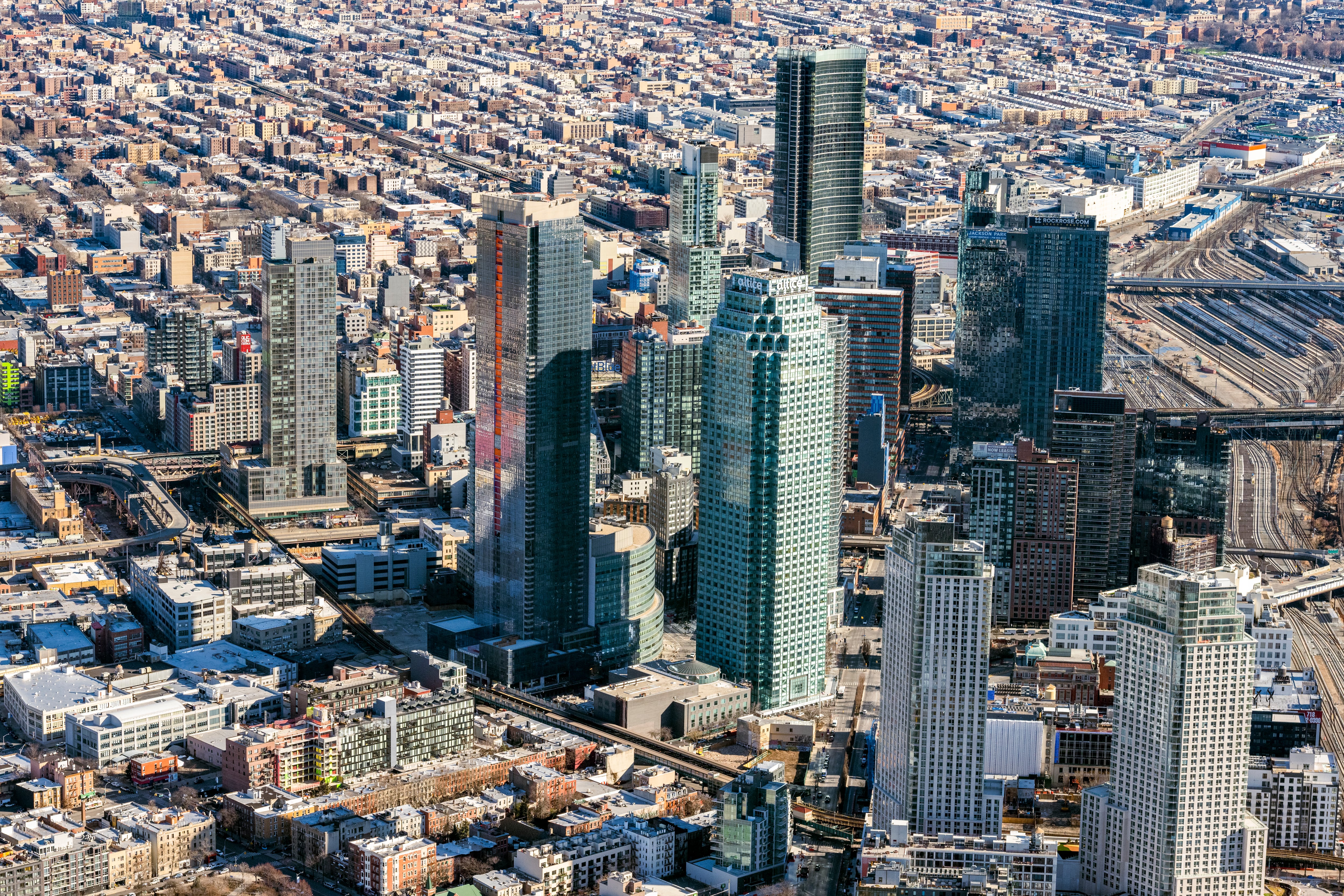 The Queens, New York, skyline.
