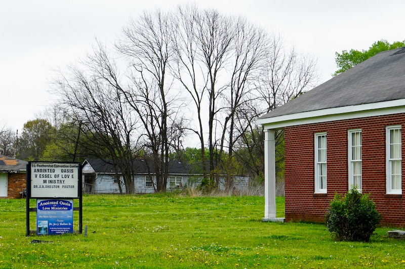 The exterior of the Anointed Oasis of Love Ministry church.
