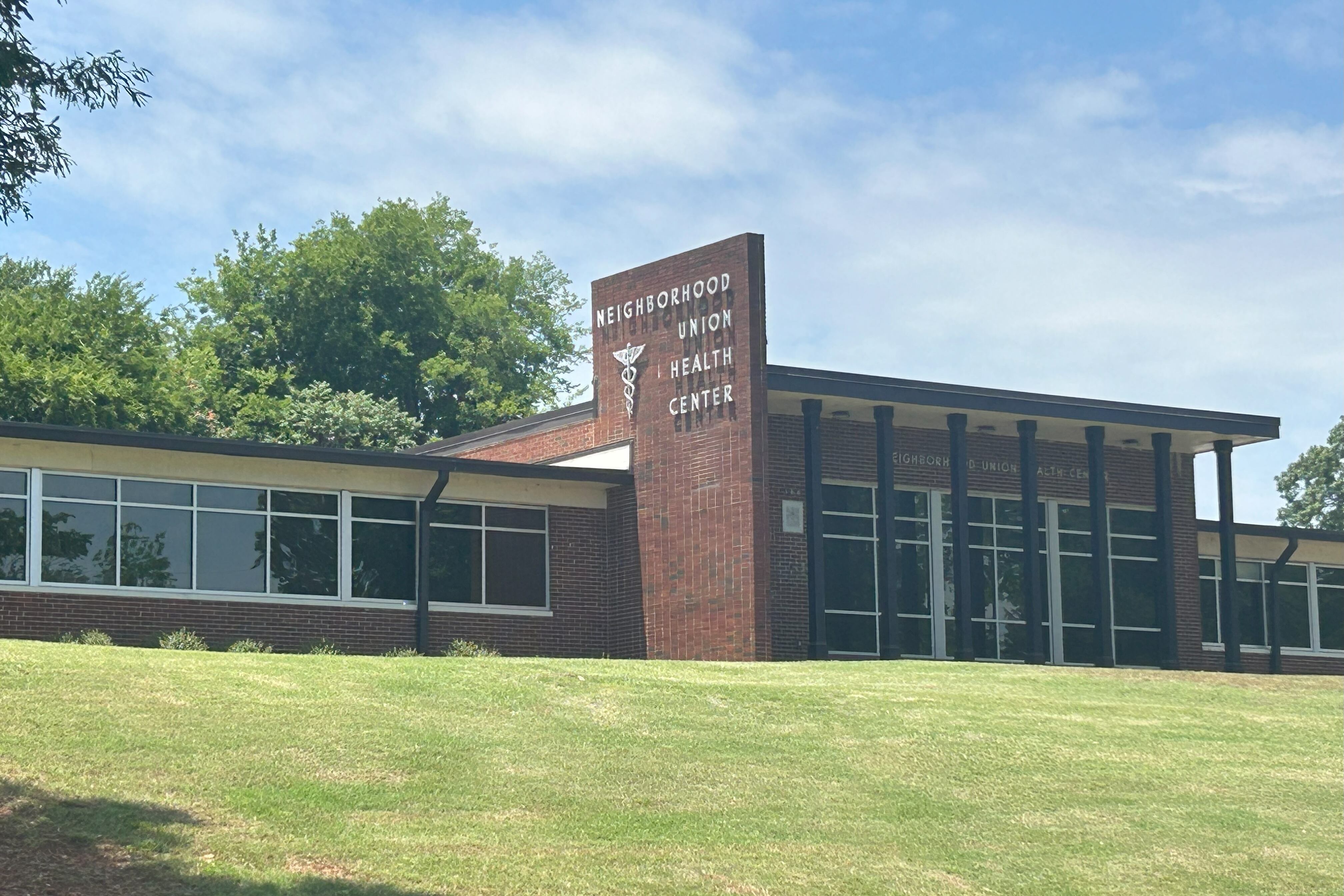 An exterior shot of the Neighborhood Union Health Center in Atlanta.