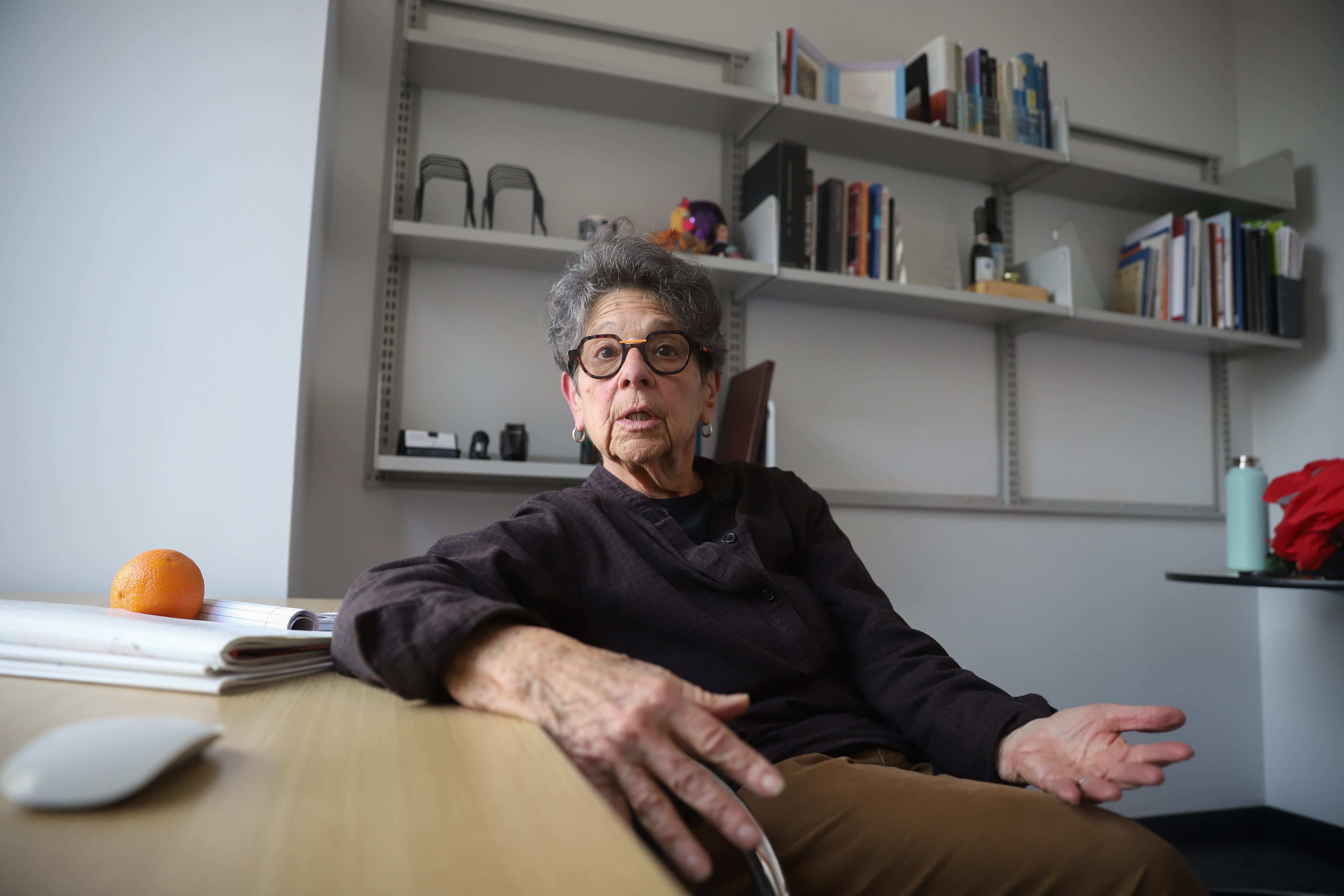 Ruth Finkelstein is shown in her office.