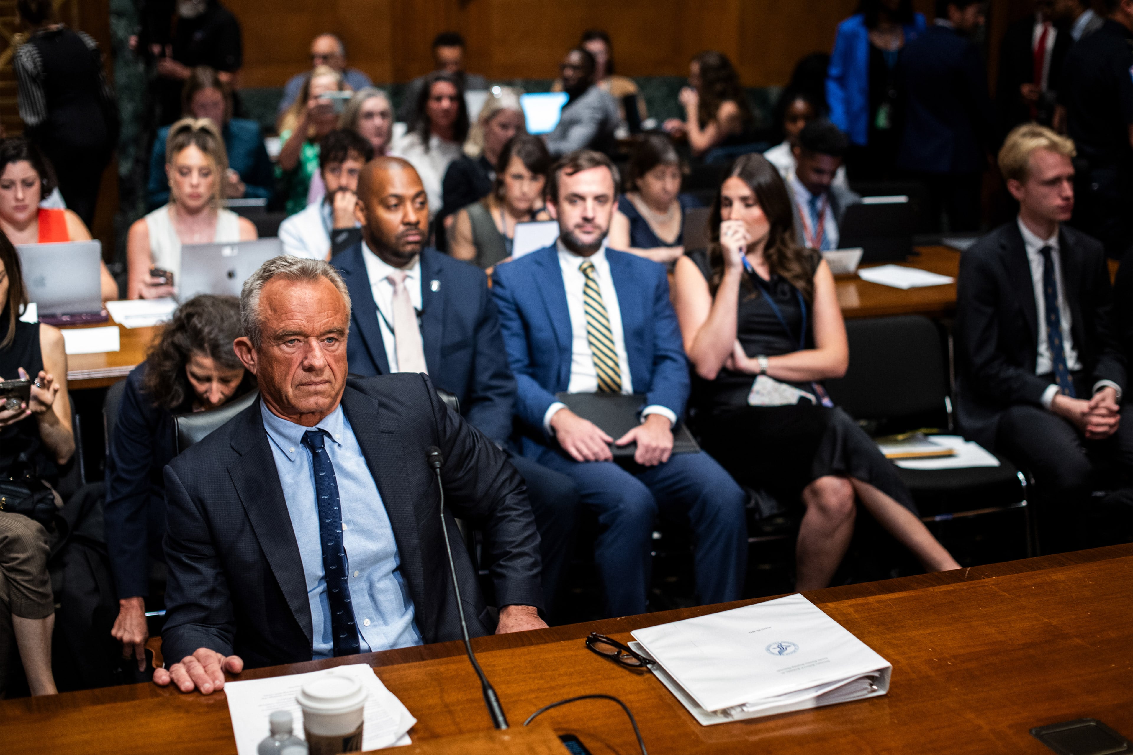 Health and Human Services Secretary Robert F. Kennedy Jr. appears at a congressional hearing.