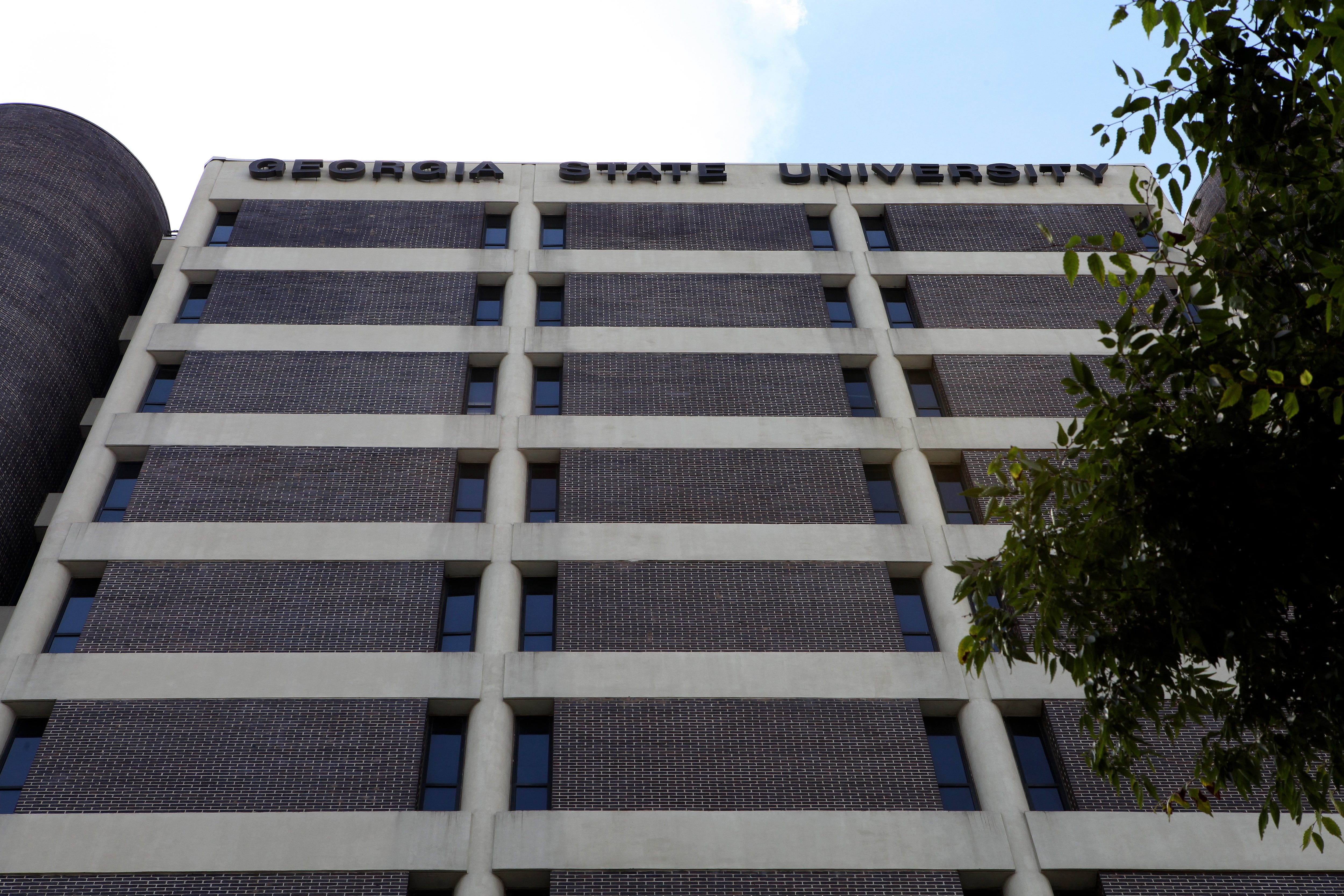 The exterior of the Urban Life College of Law building at Georgia State University.