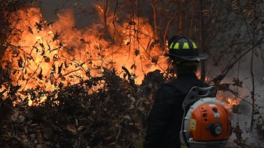 As wildfire burns in Orange County, New York officials warn of dry conditions, urge water conservation