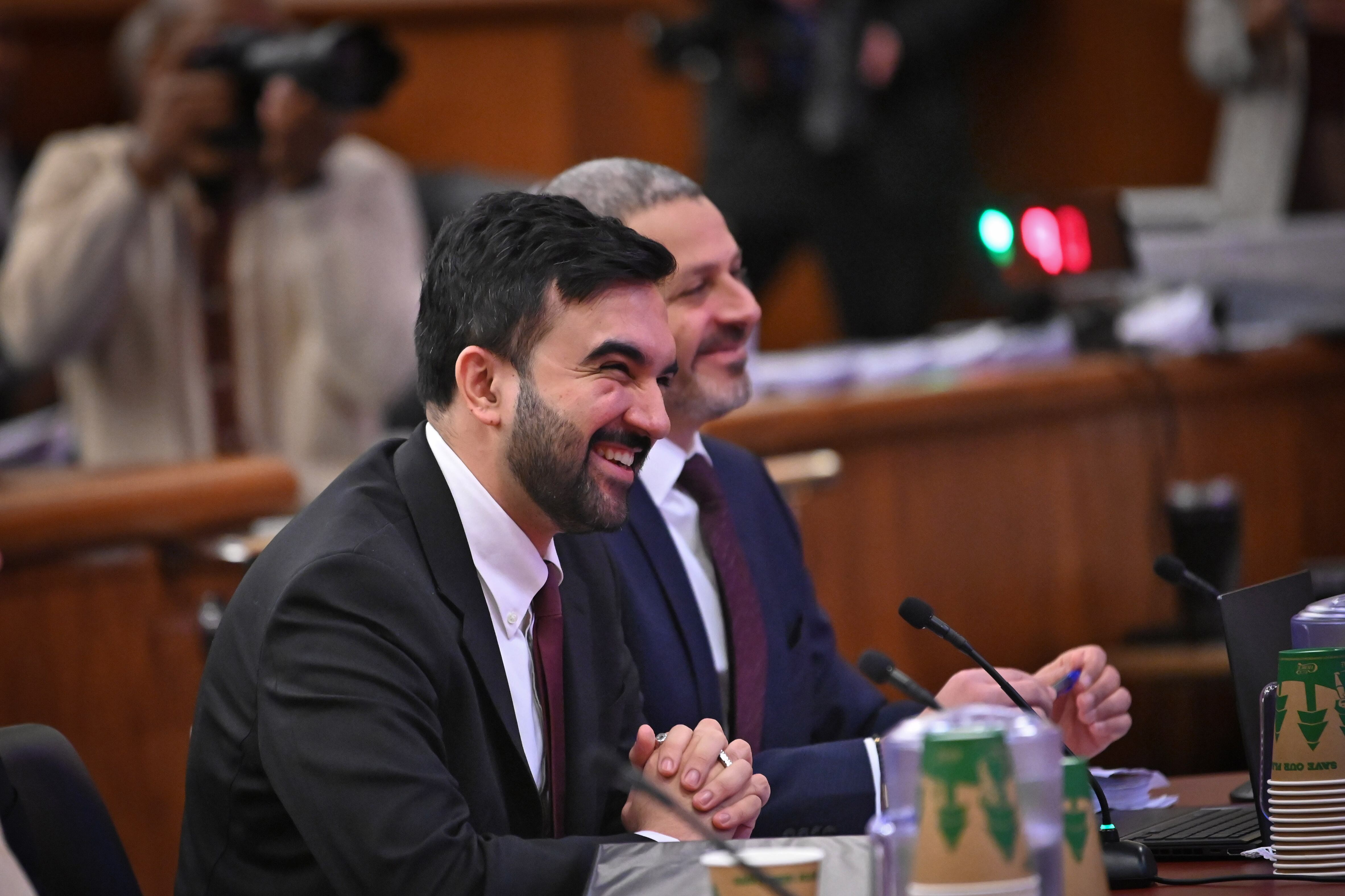 New York City Mayor Zohran Mamdani speaks to the state legislature.