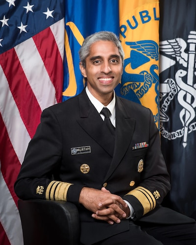 Dr. Vivek Murthy's official portrait.